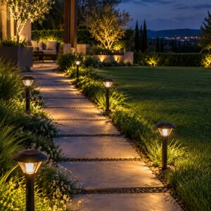 A Clean Lighting of Garden Solar Light