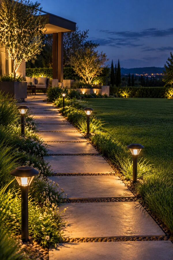 A Clean Lighting of Garden Solar Light