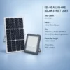SSL-50 All-in-One Solar Street Light with 6V 15W solar panel, 3.2V 20Ah lithium battery,